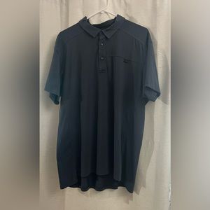 Arc’teryx Mens Captive Short Sleeve Polo Shirt Dark Blue Sz XL Stretch Relaxed